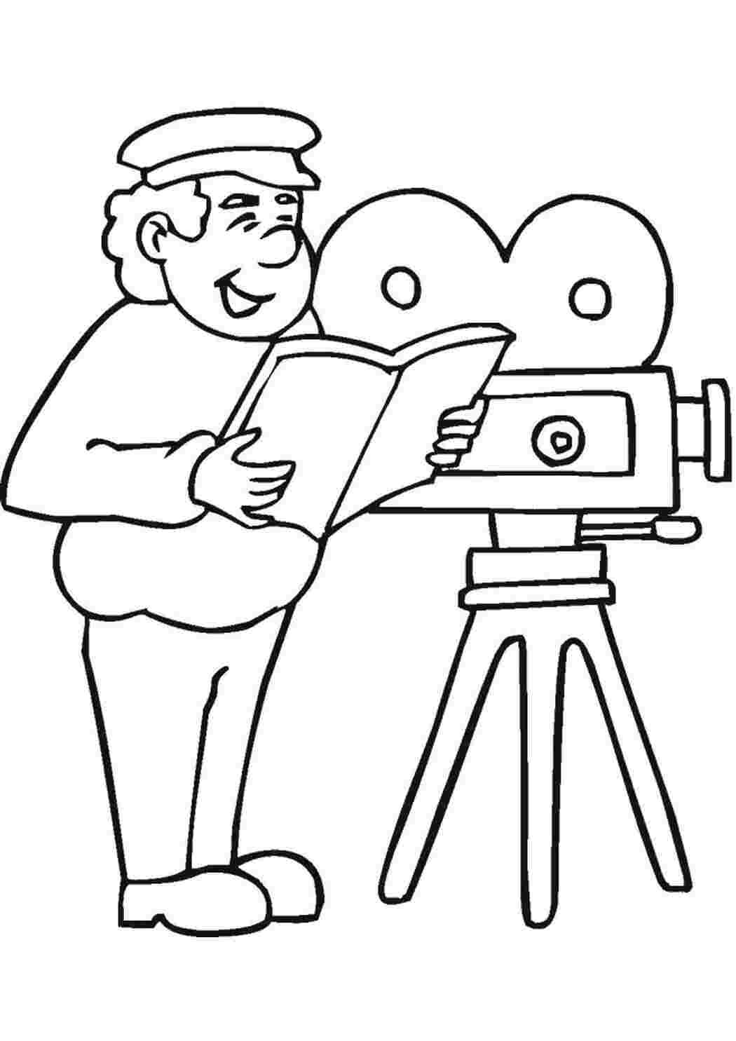 Раскраска художник