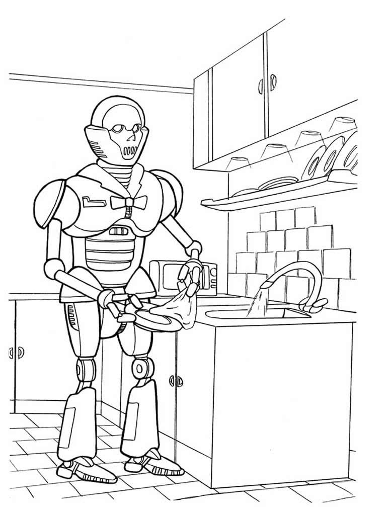 Раскраски роботы будущего
