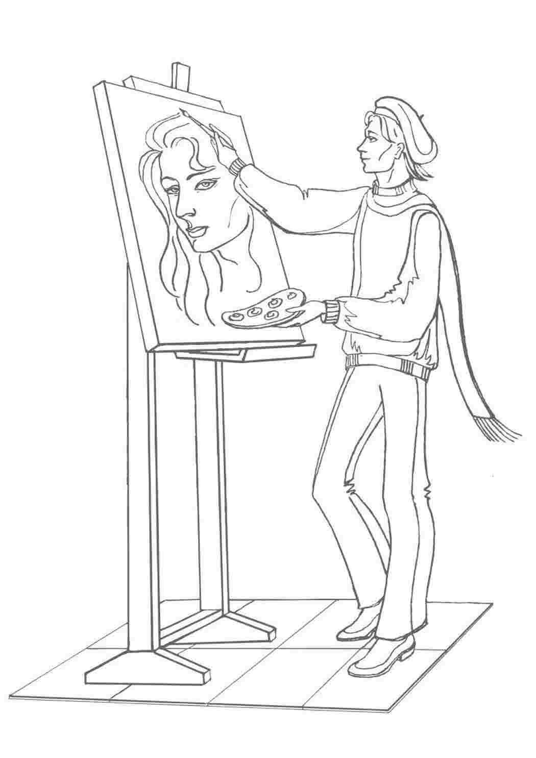 Раскраска медсестра для детей