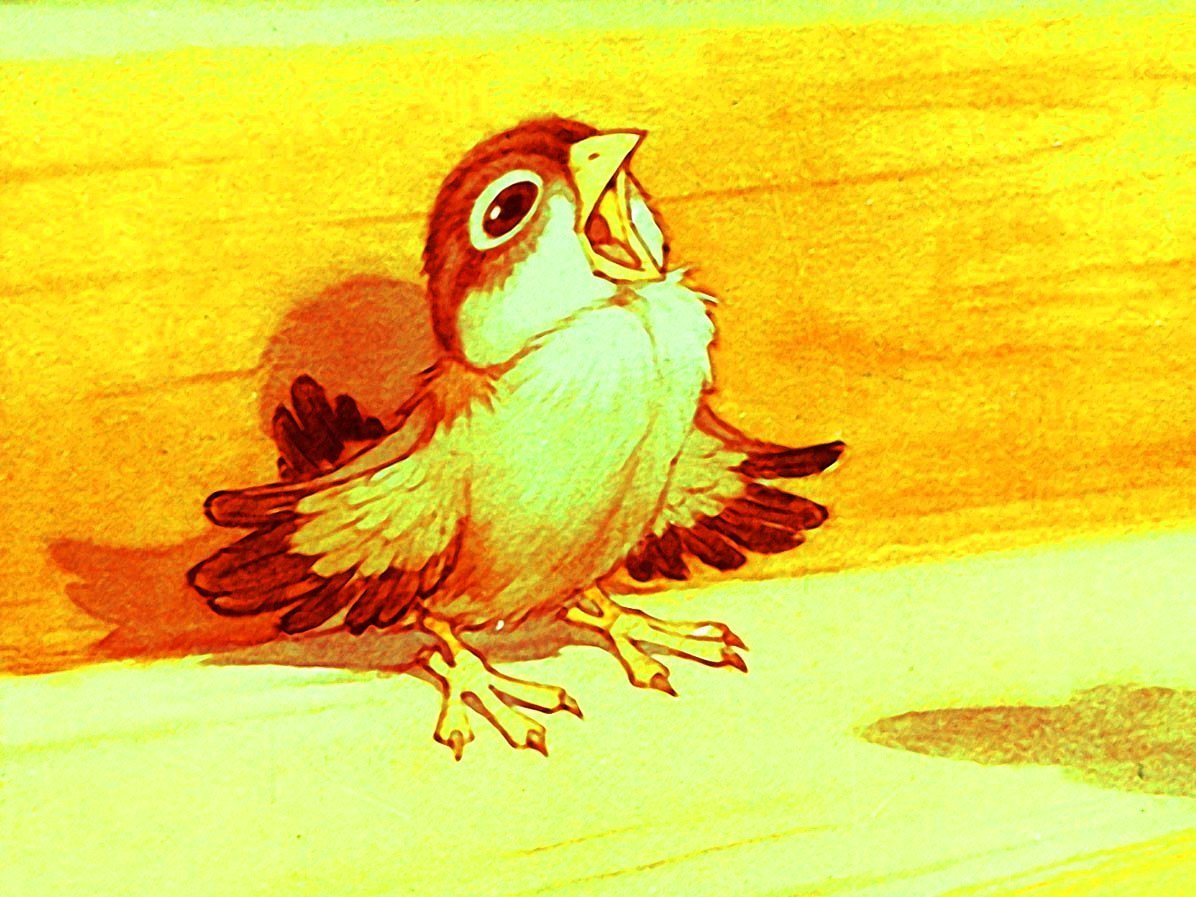 Иллюстрации художников к произведению Воробей