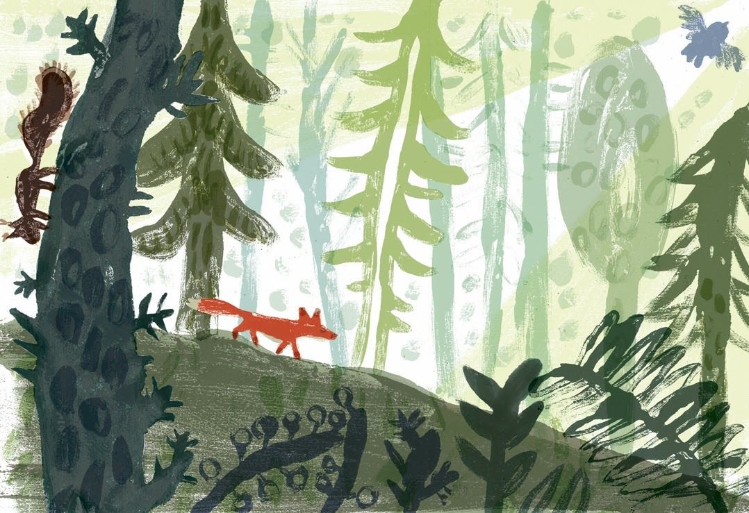 Русский лес иллюстрации