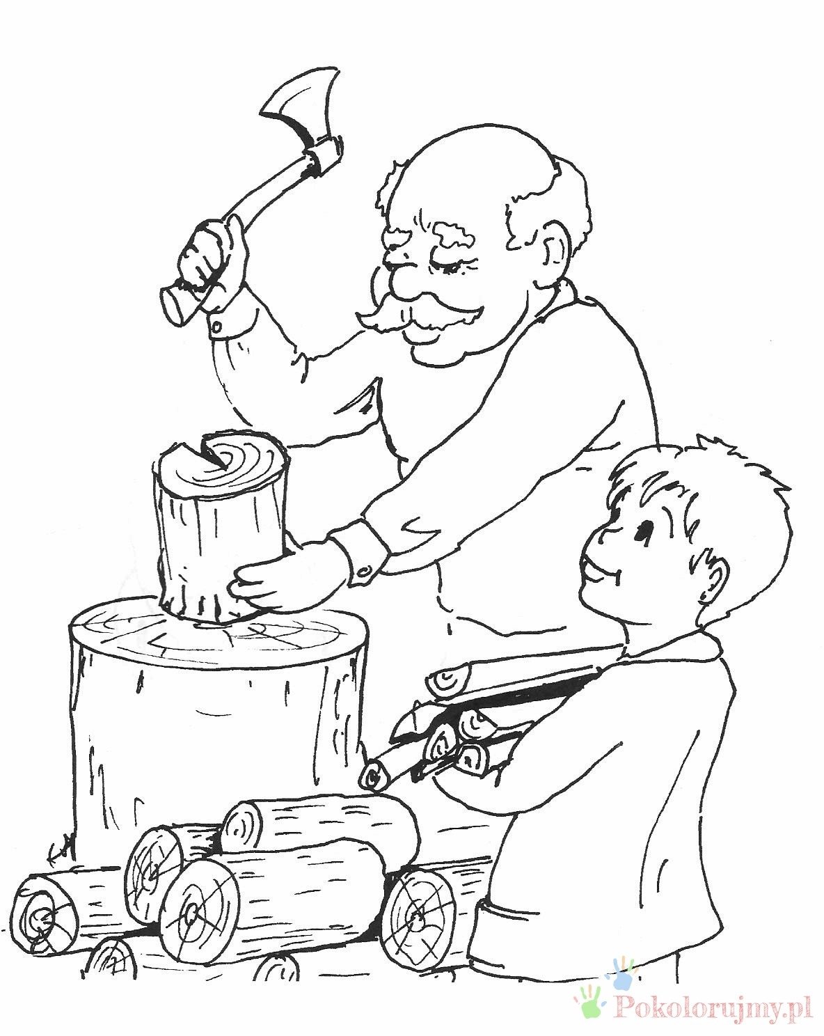 Открытка для папы раскраска