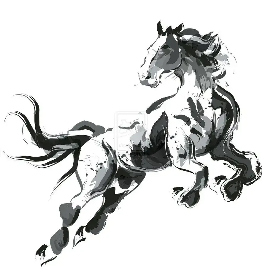 Лошадь на дыбах