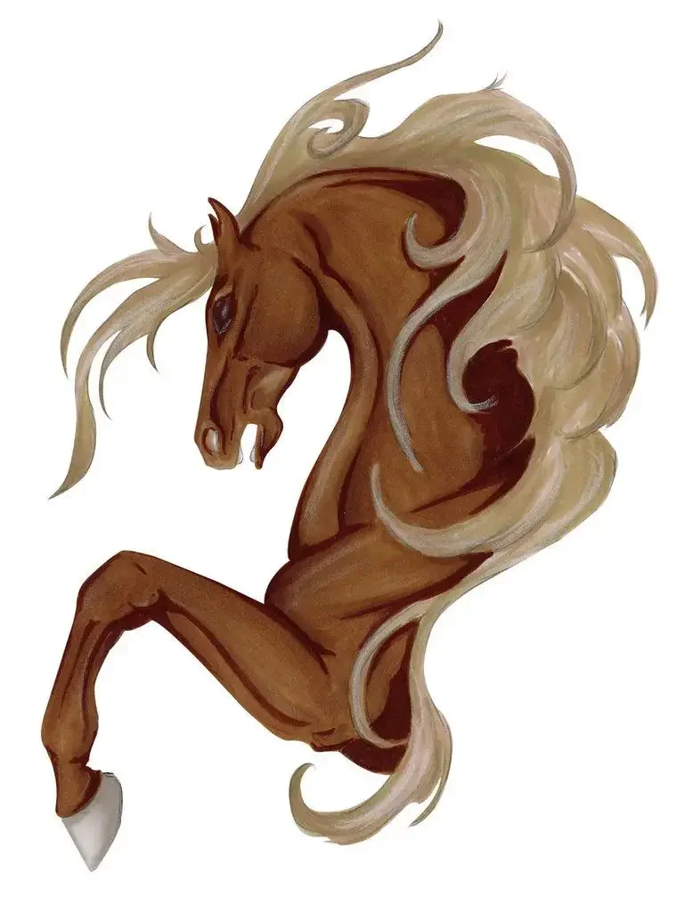 Стилизованная лошадь арт