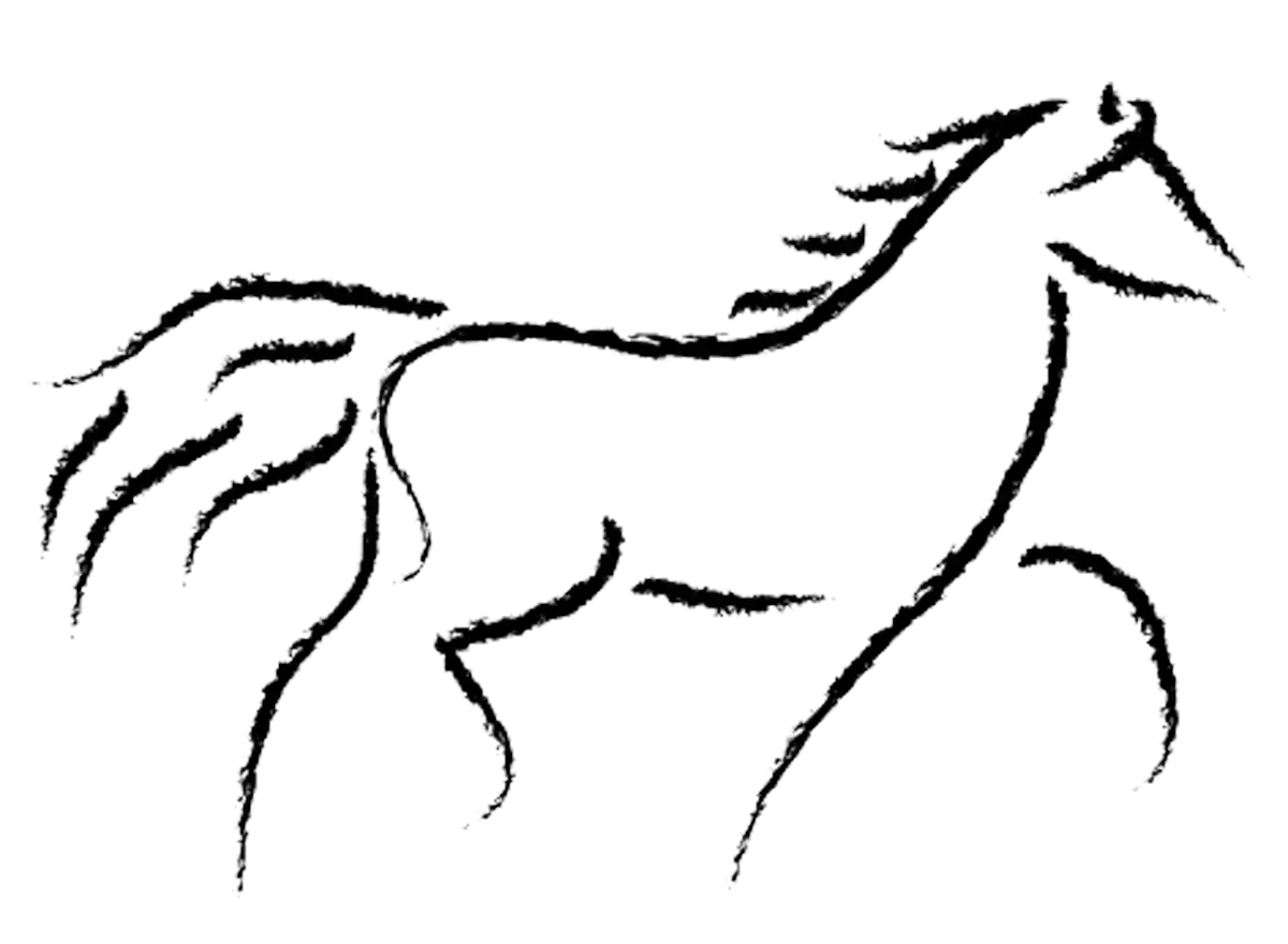 Тату с лошадью легкое