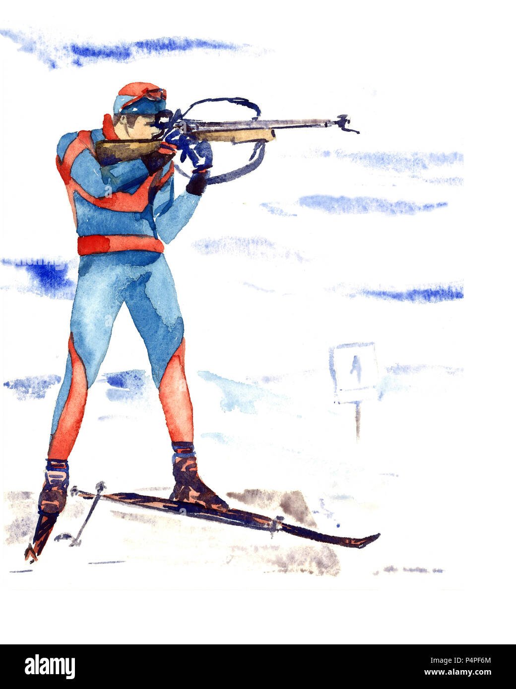 Рисование прыжки с трамплина