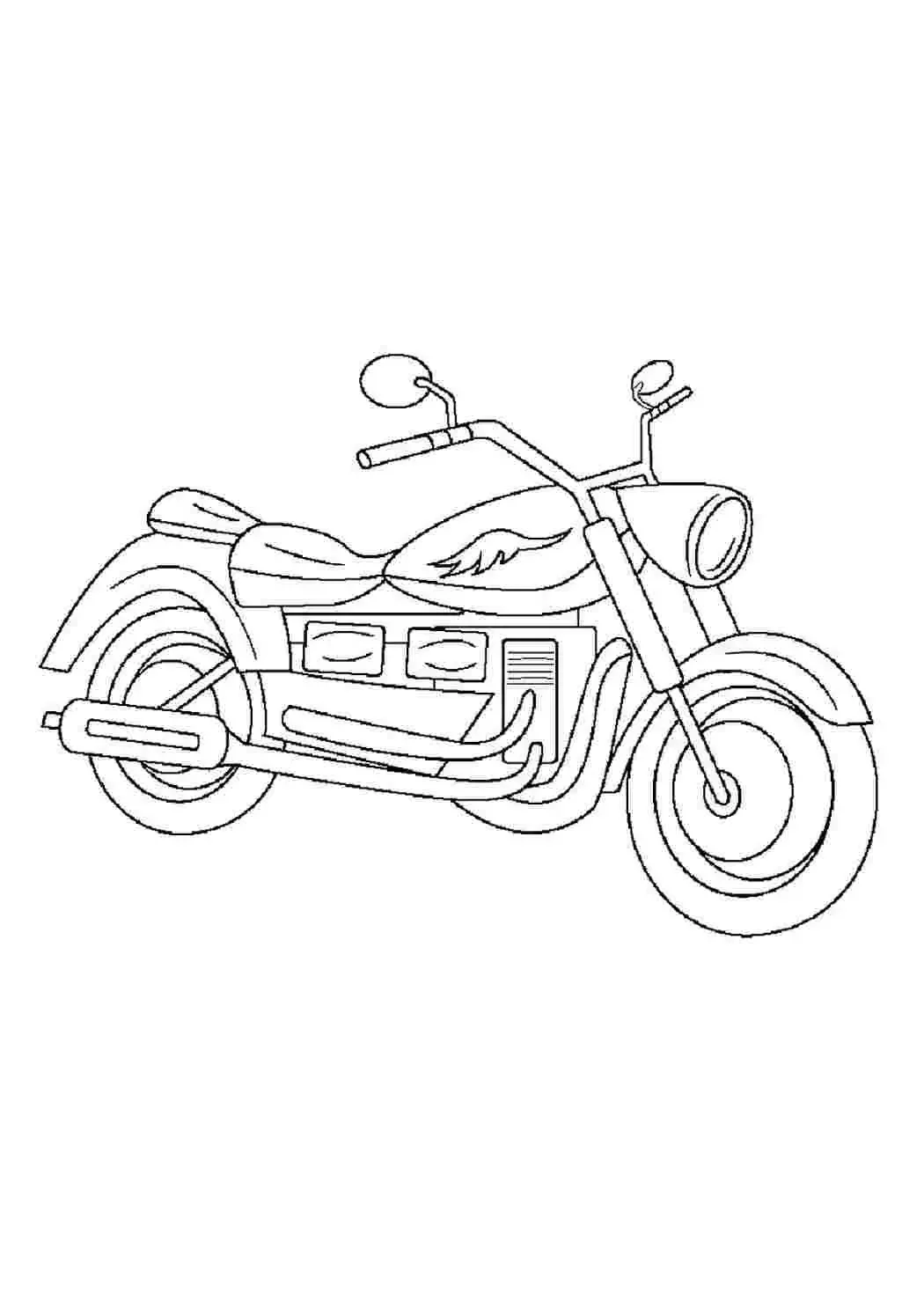 Раскраска мотоцикл ИЖ Планета 5