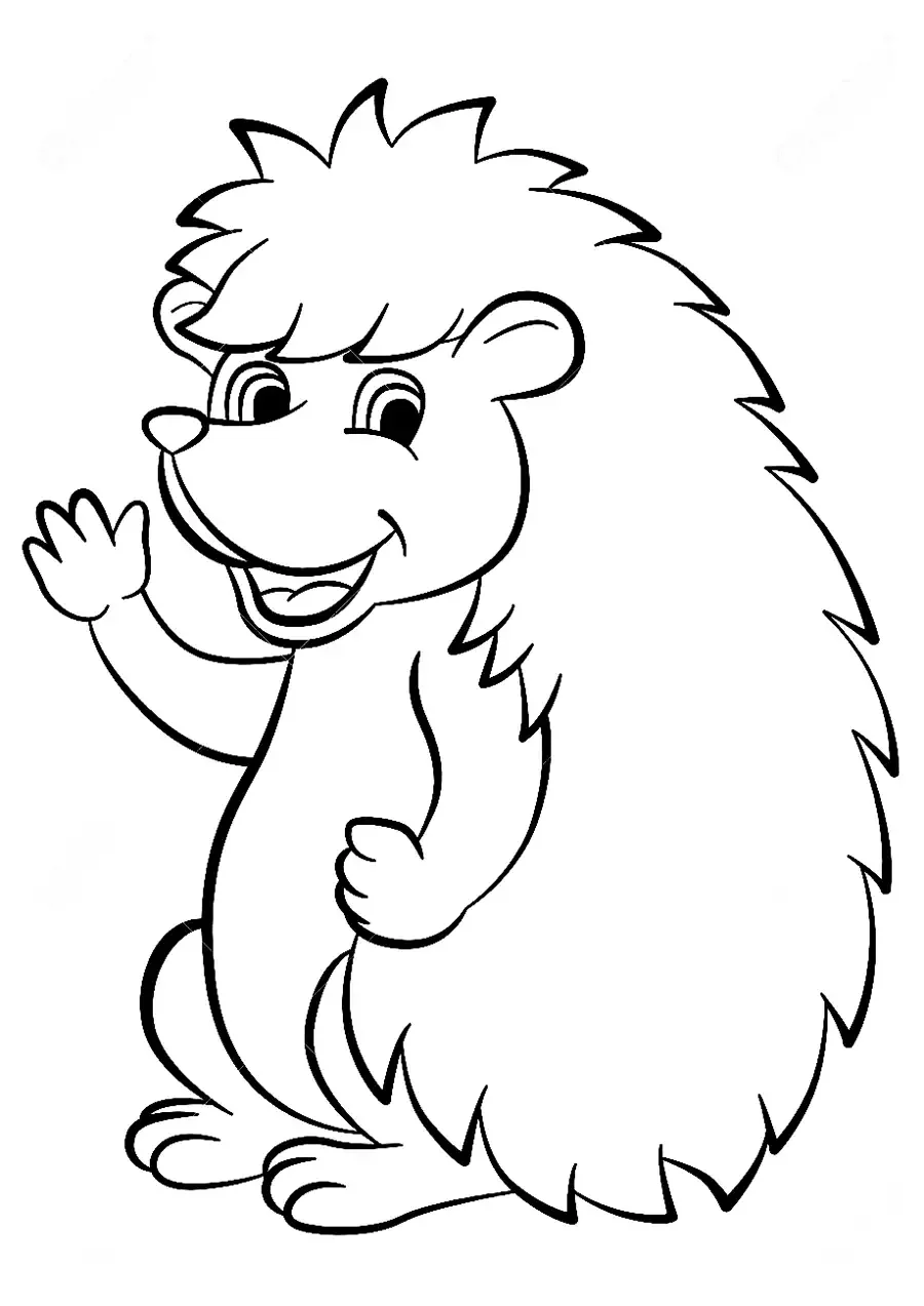 Ёжик раскраска для детей