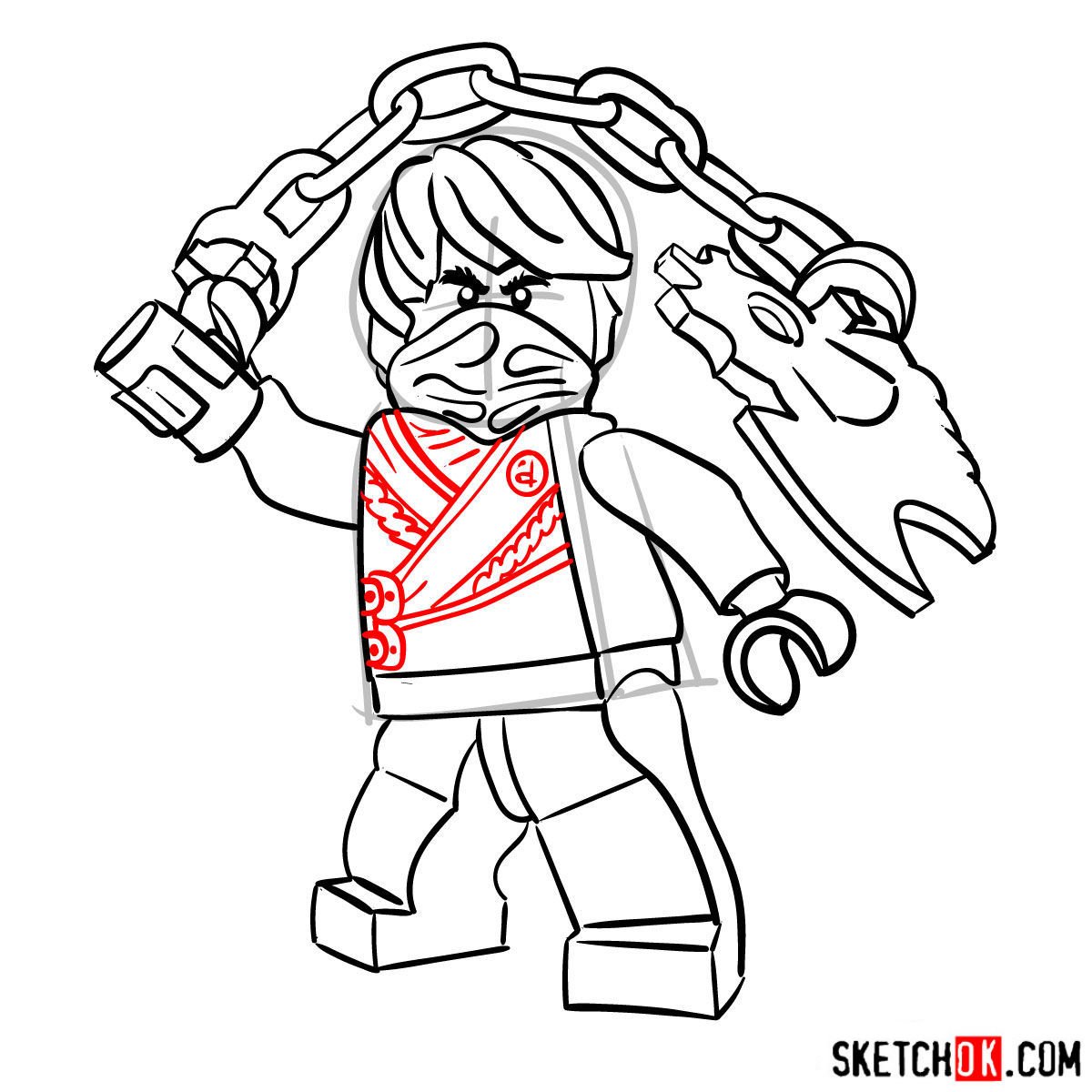 Ниндзяго Коул рисунок