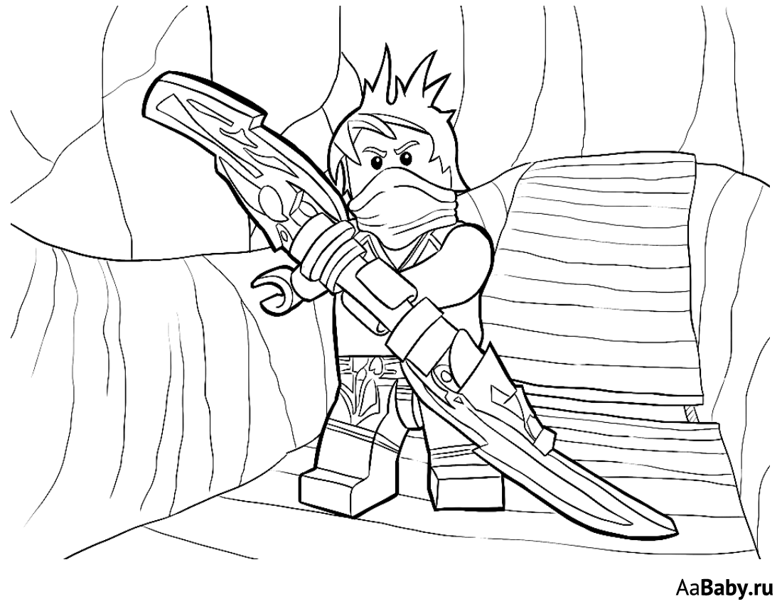 Раскраска Ниндзяго Кай