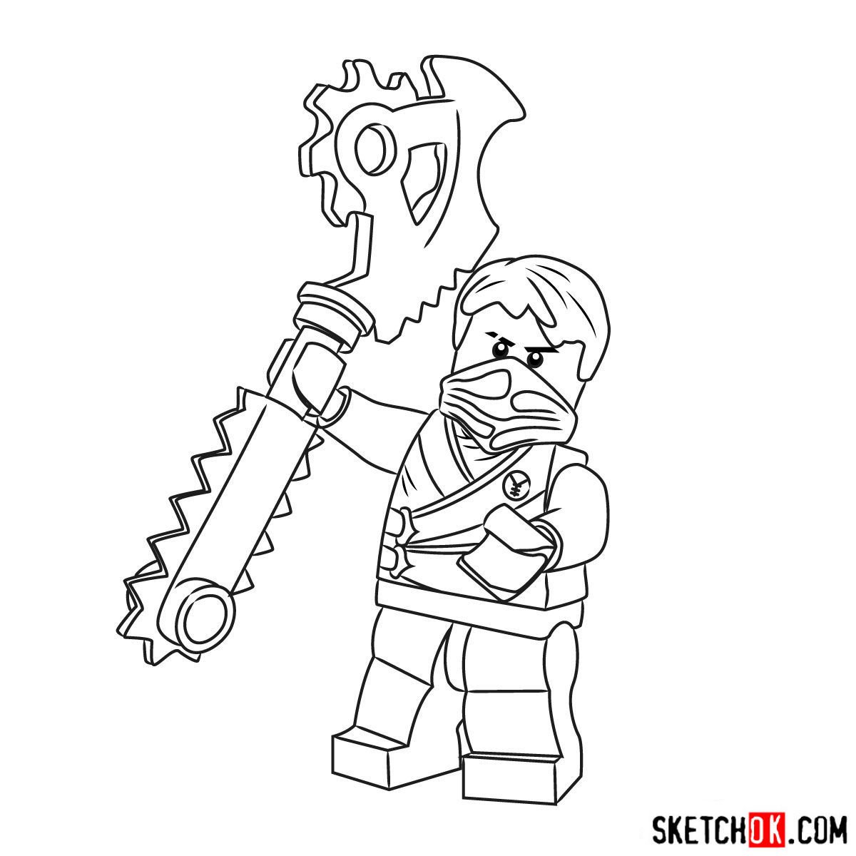 Кай из Ниндзяго раскраска