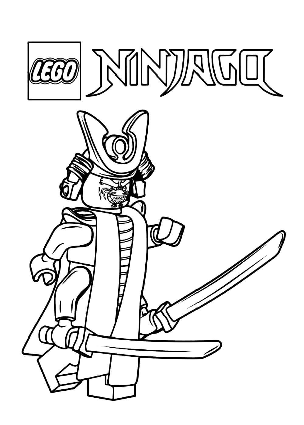 Раскраска Ниндзяго Кай