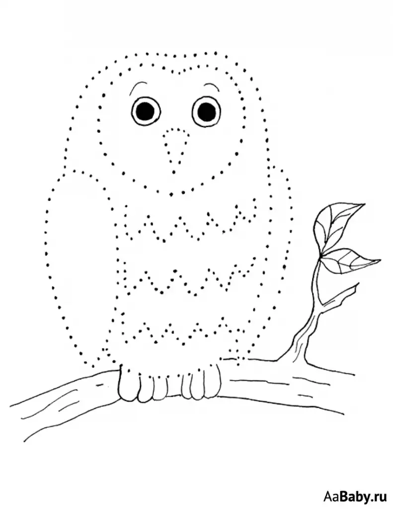 Рисование птиц по точкам