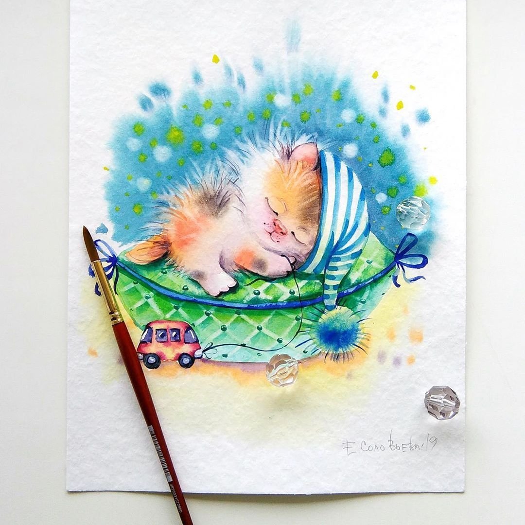 Графика иллюстрации для инстаграма