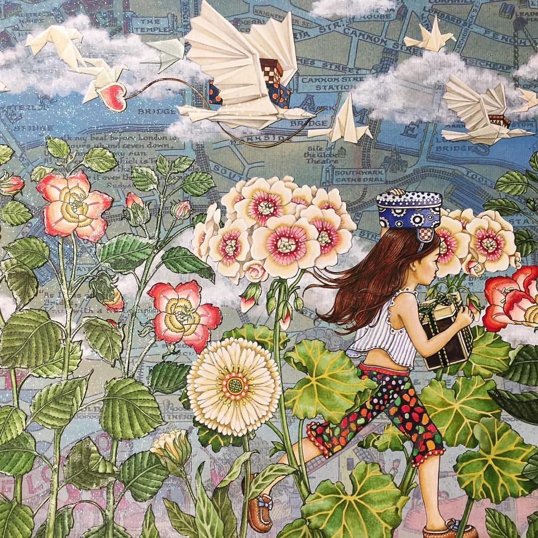 Акварельные открытки для вязальщиц