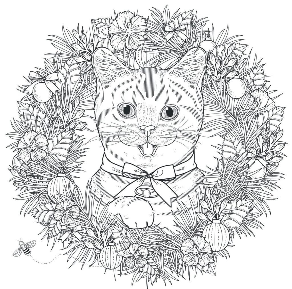 Новогодняя раскраска анти