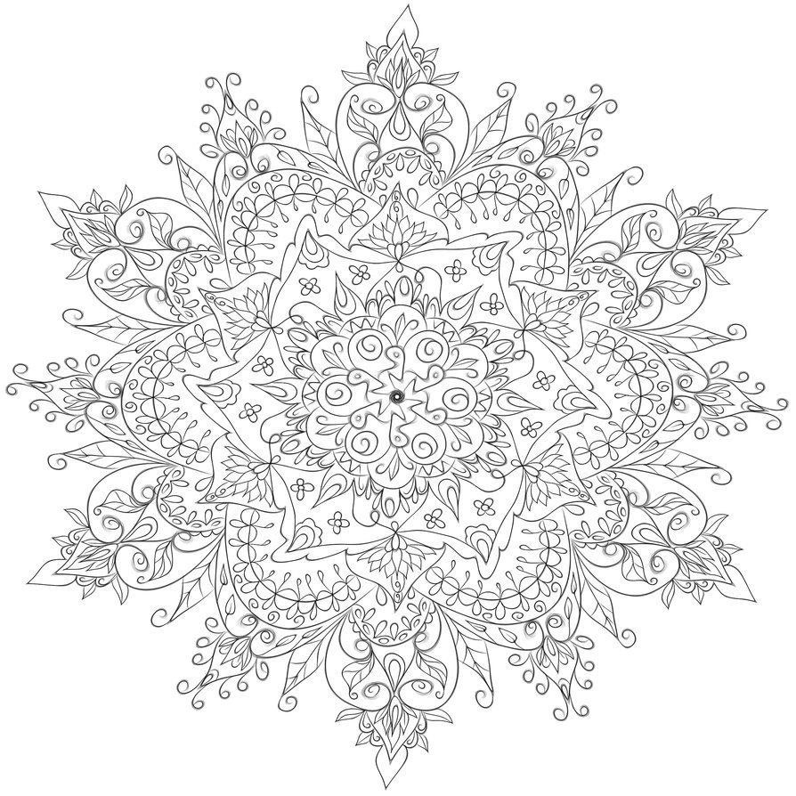 Зимние раскраски антистресс