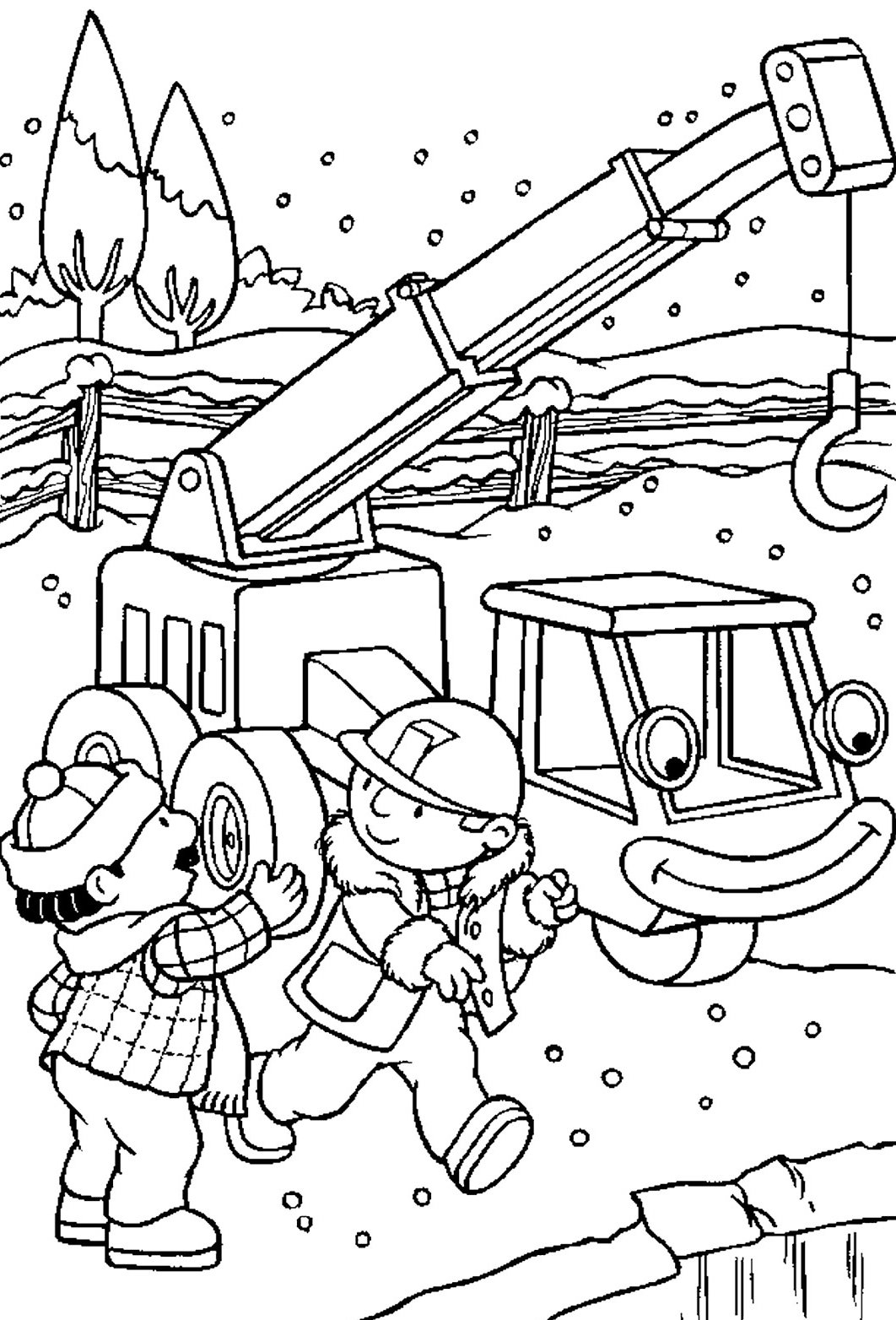 Раскраска мальчик с кубиками