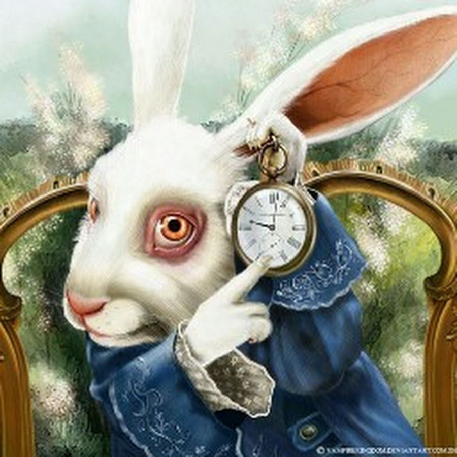 Белый кролик тим Бертон