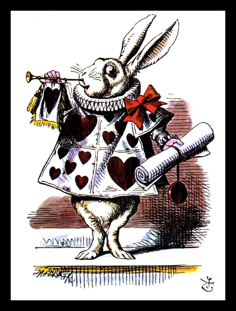 Алиса иллюстрации Джона Тенниела кролик