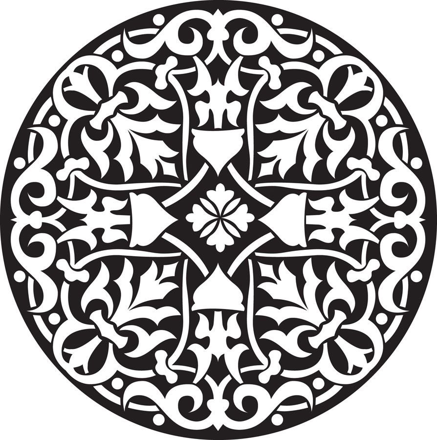 Армянский орнамент в круге