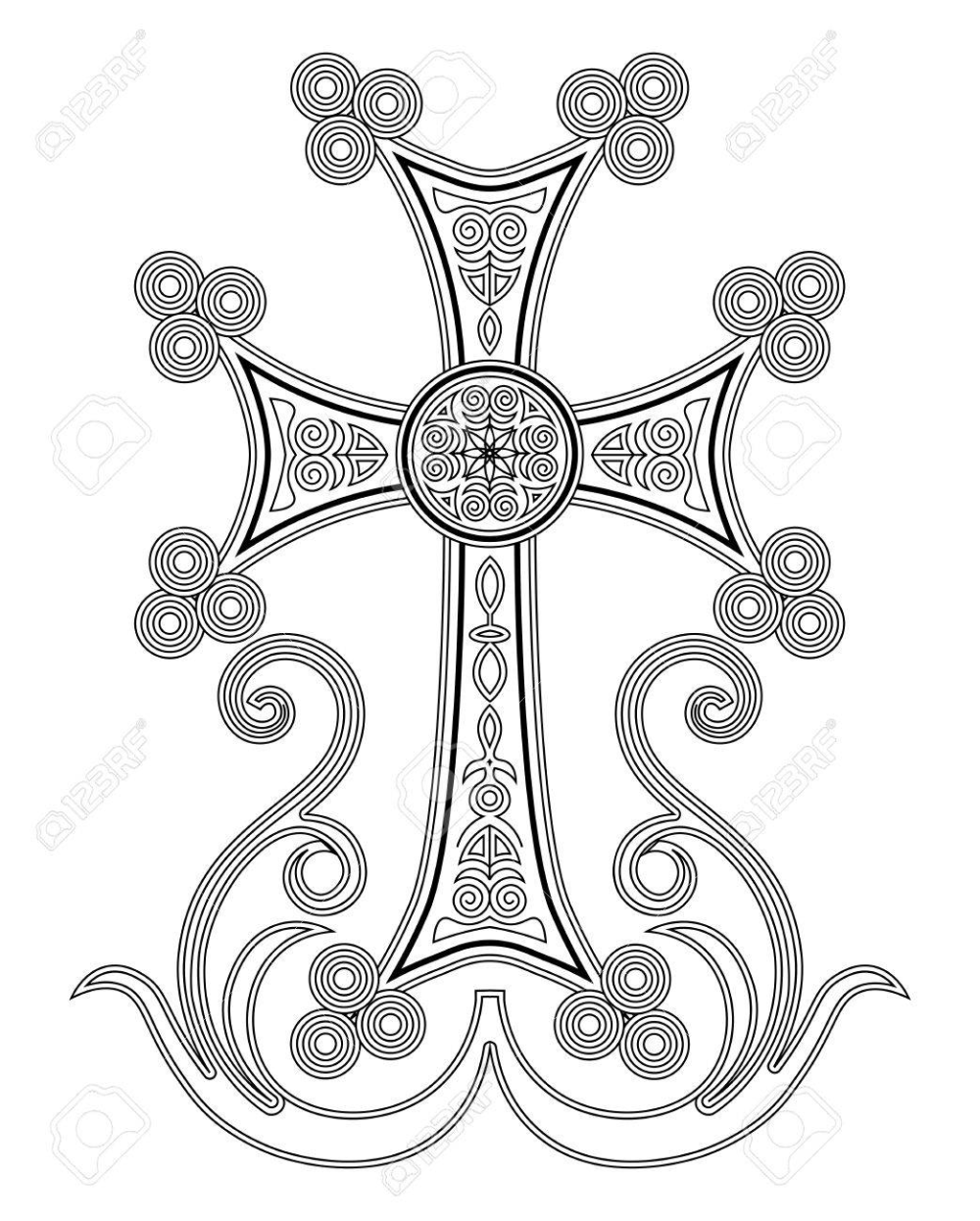 Хачкар армянский вектор