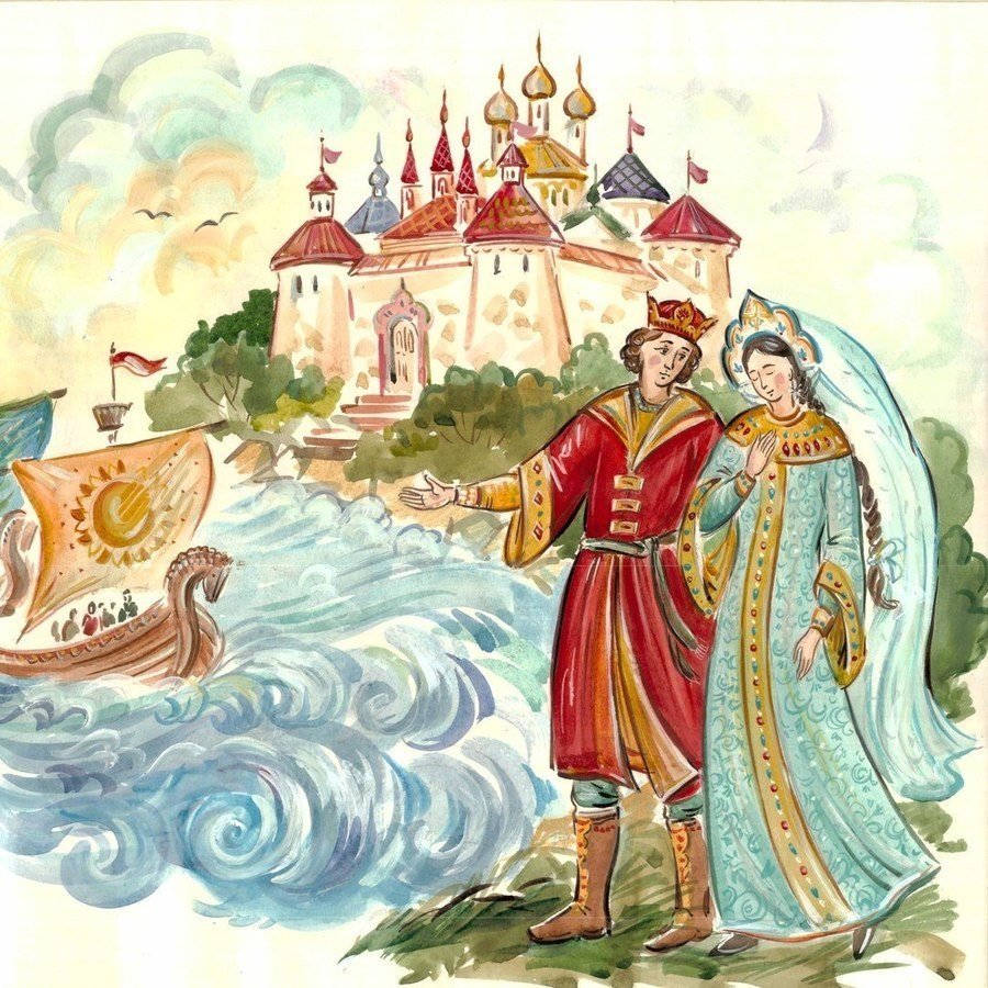 Иллюстрации к сказке царь гвидон