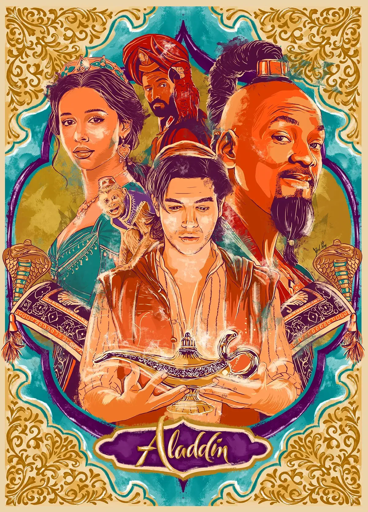 Алладин иллюстрации из книги
