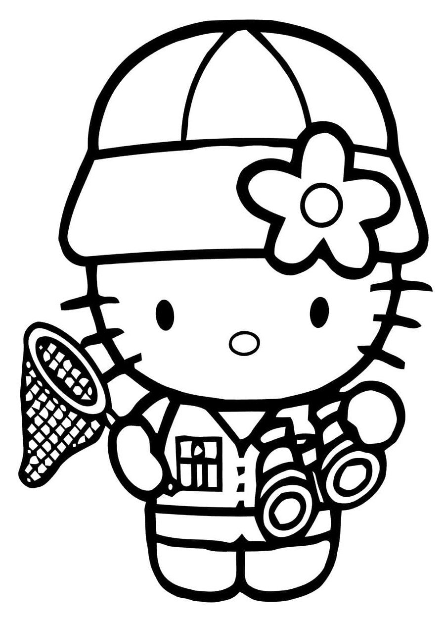 Дом Хелло Китти раскраска