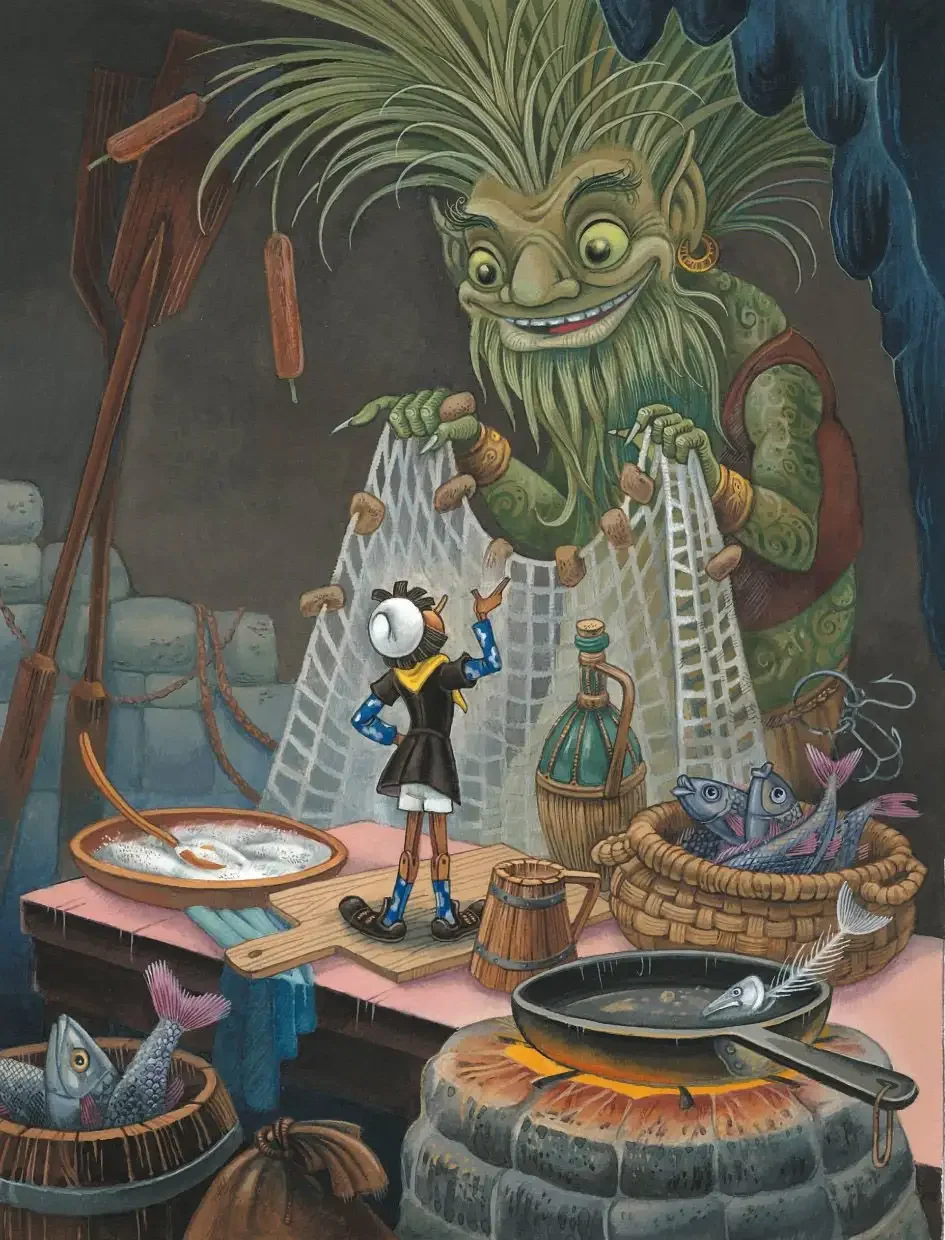 Приключения Пиноккио иллюстрации Максима Митрофанова