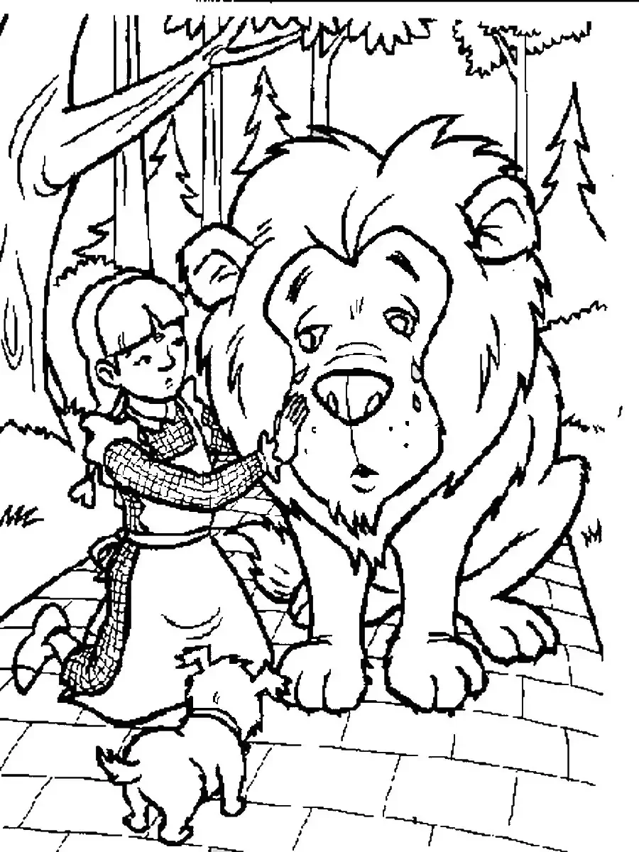 Волшебник страны оз раскраска