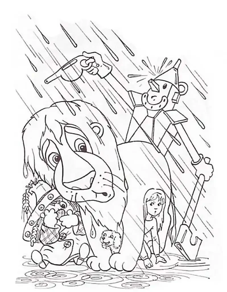 Волшебник изумрудного города раскраска Элли и Тотошка