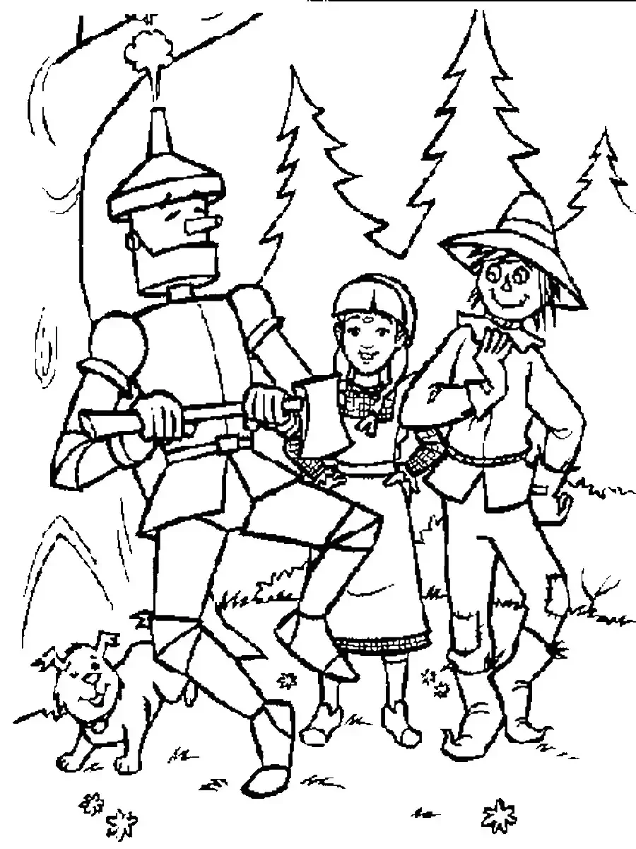 Волшебник изумрудного города раскраска Элли и Тотошка