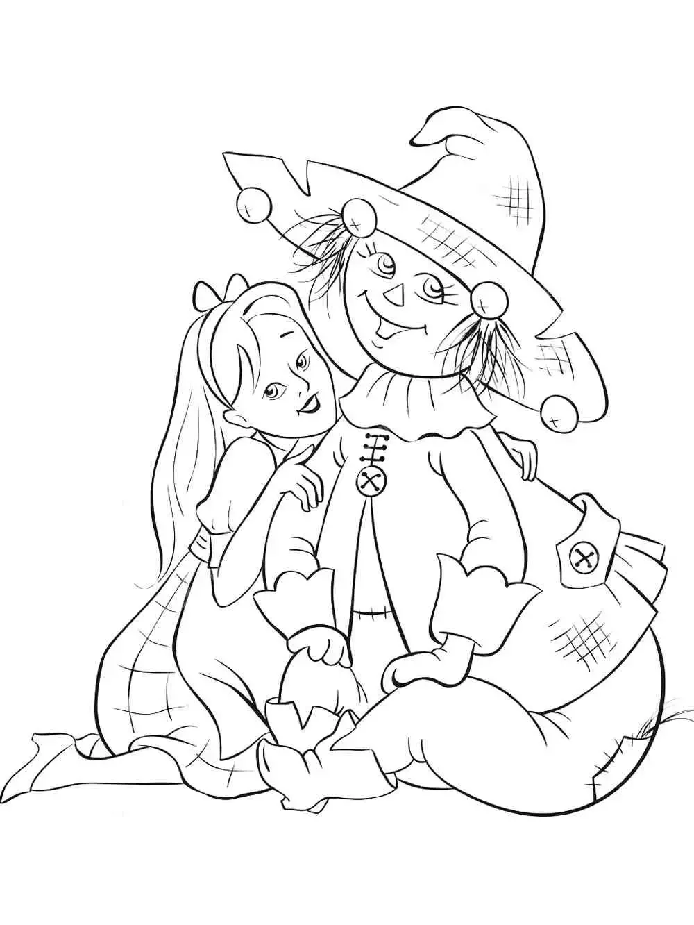 Изумрудный город раскраска