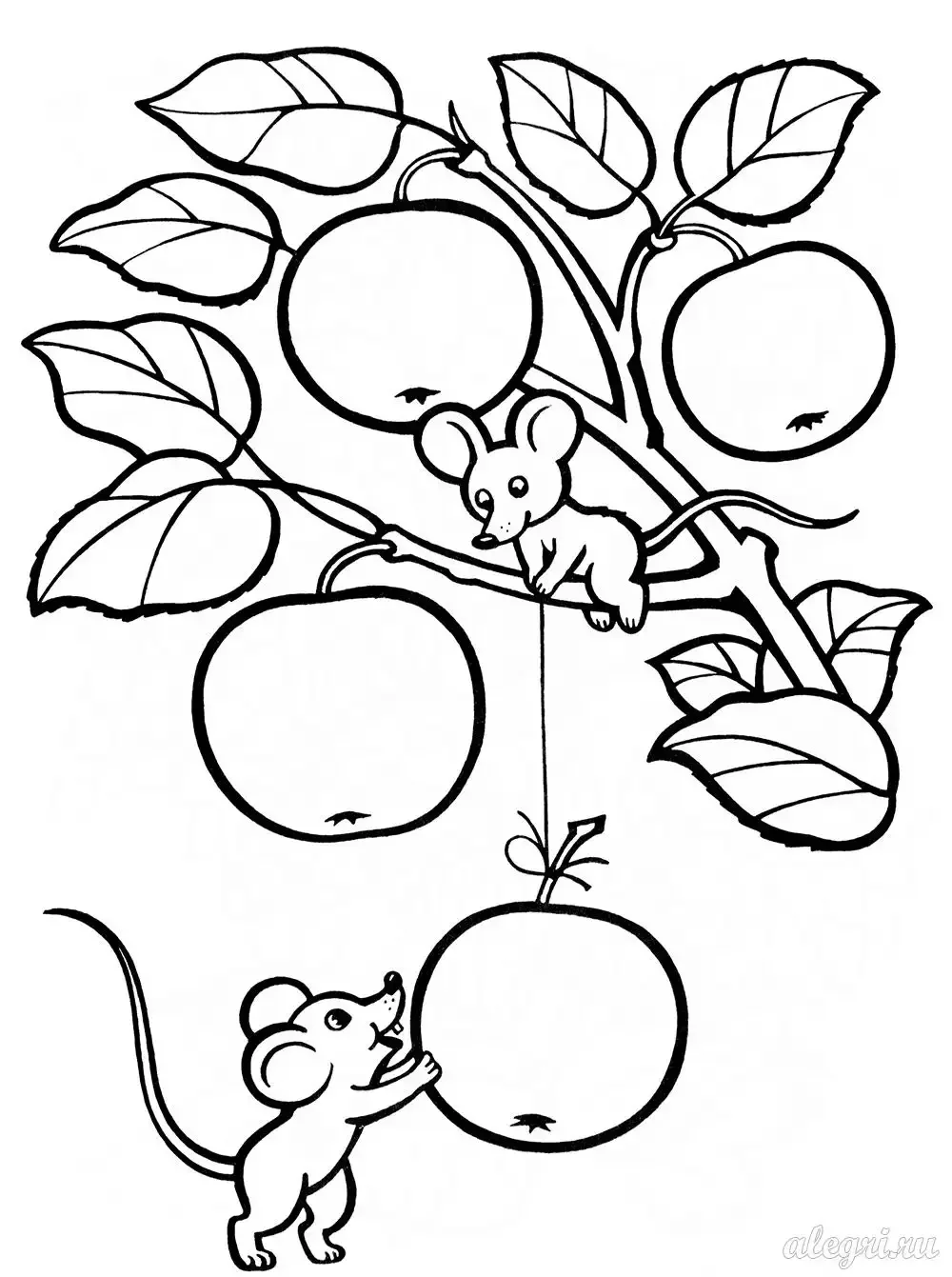 Осенний труд раскраска