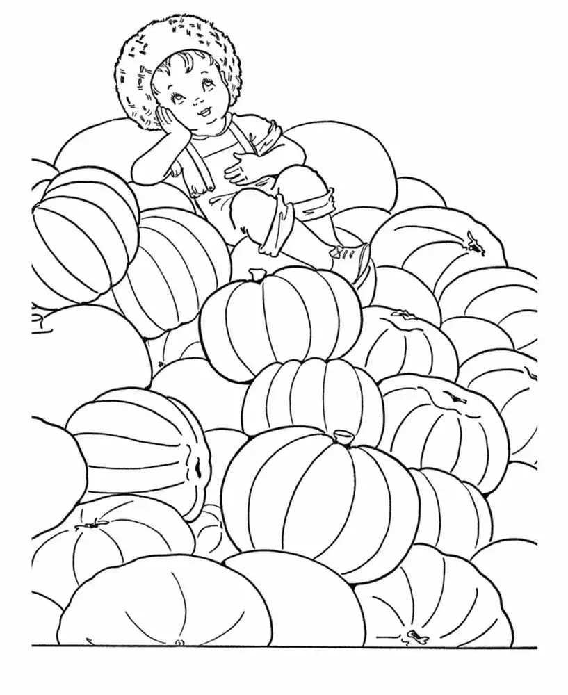 Девочка с корзинкой ягод раскраска