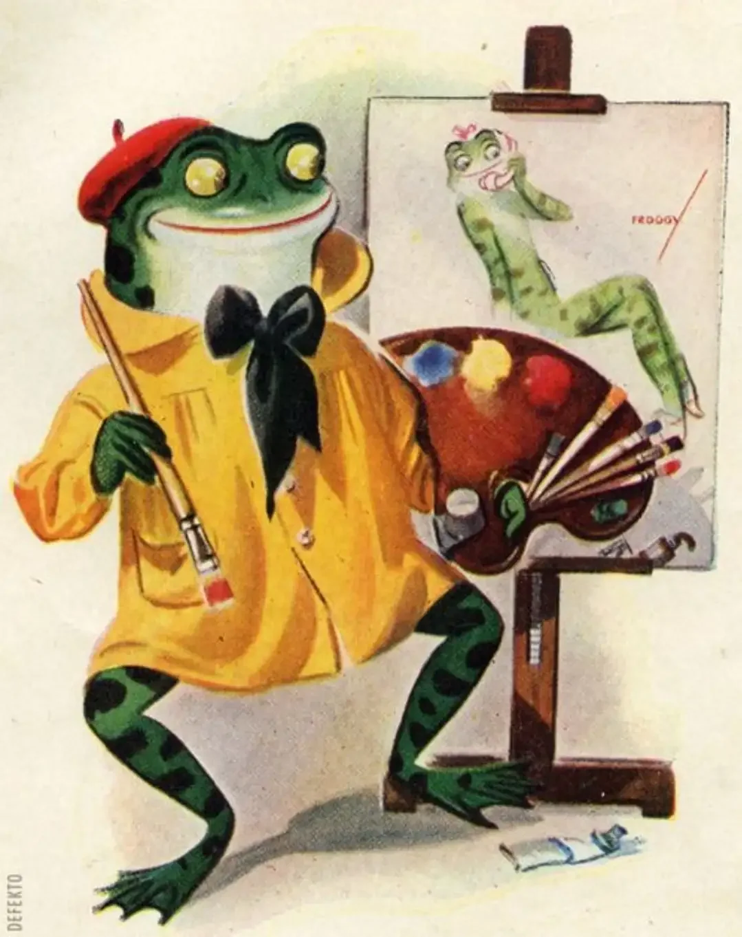 Жаба художник