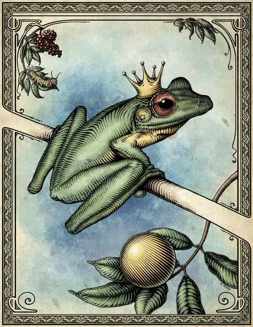 Принц лягушка арт