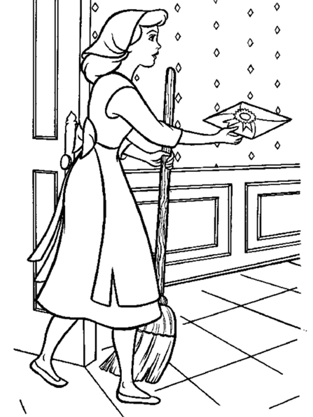 Мама печет пироги раскраска