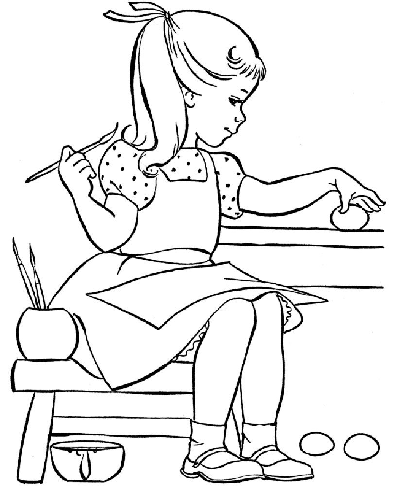 Бабушка раскраска для детей