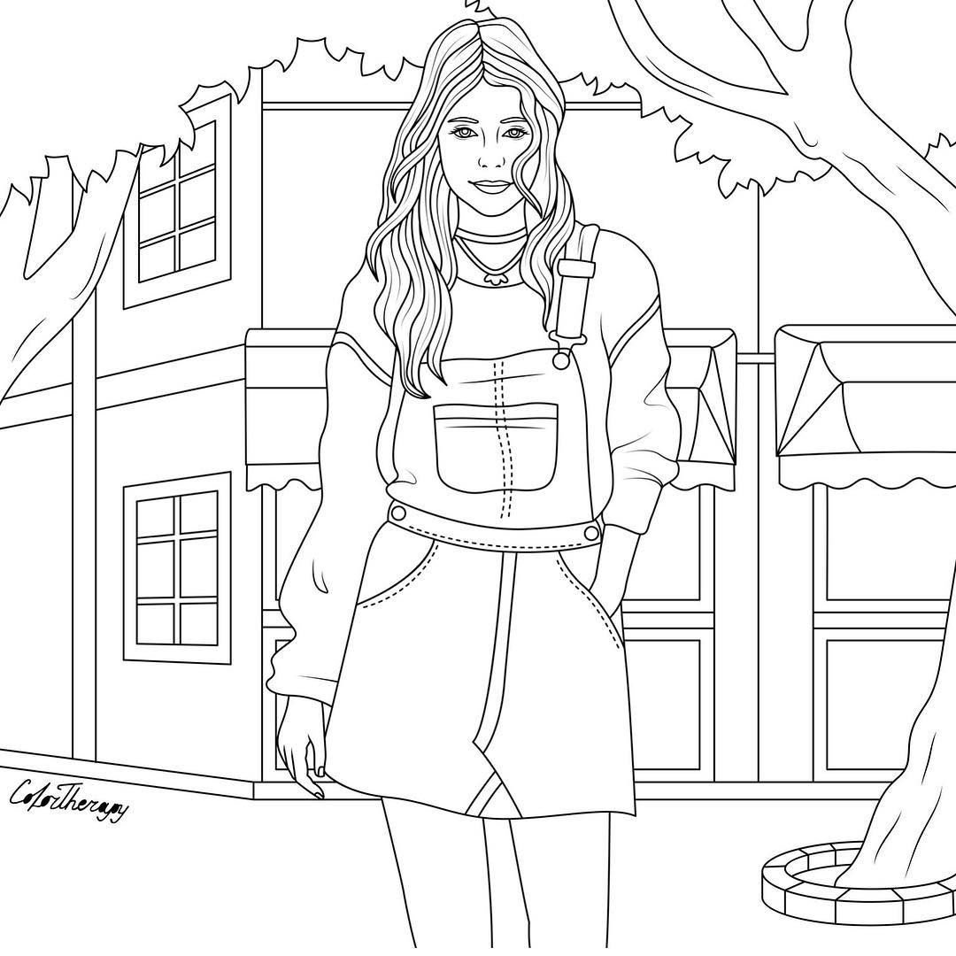 Раскраски для школьников девочек