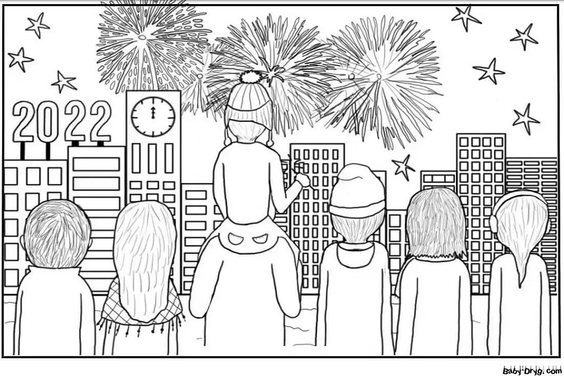 Раскраски зимние праздники для детей