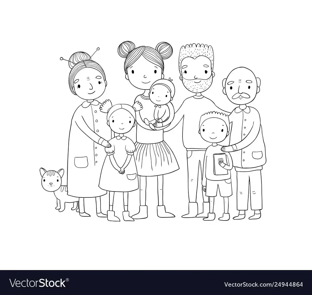 Зимняя прогулка раскраска для детей