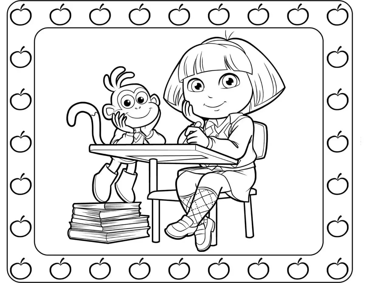 Вера и Анфиса раскраска