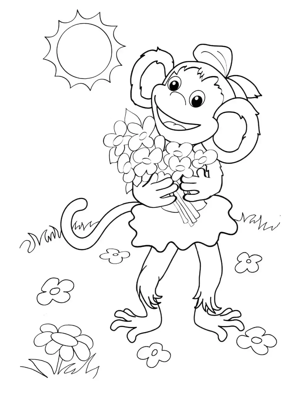 Раскраски для девочек Чебурашка