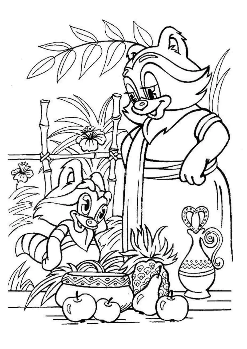 Раскраска. Сказочные герои