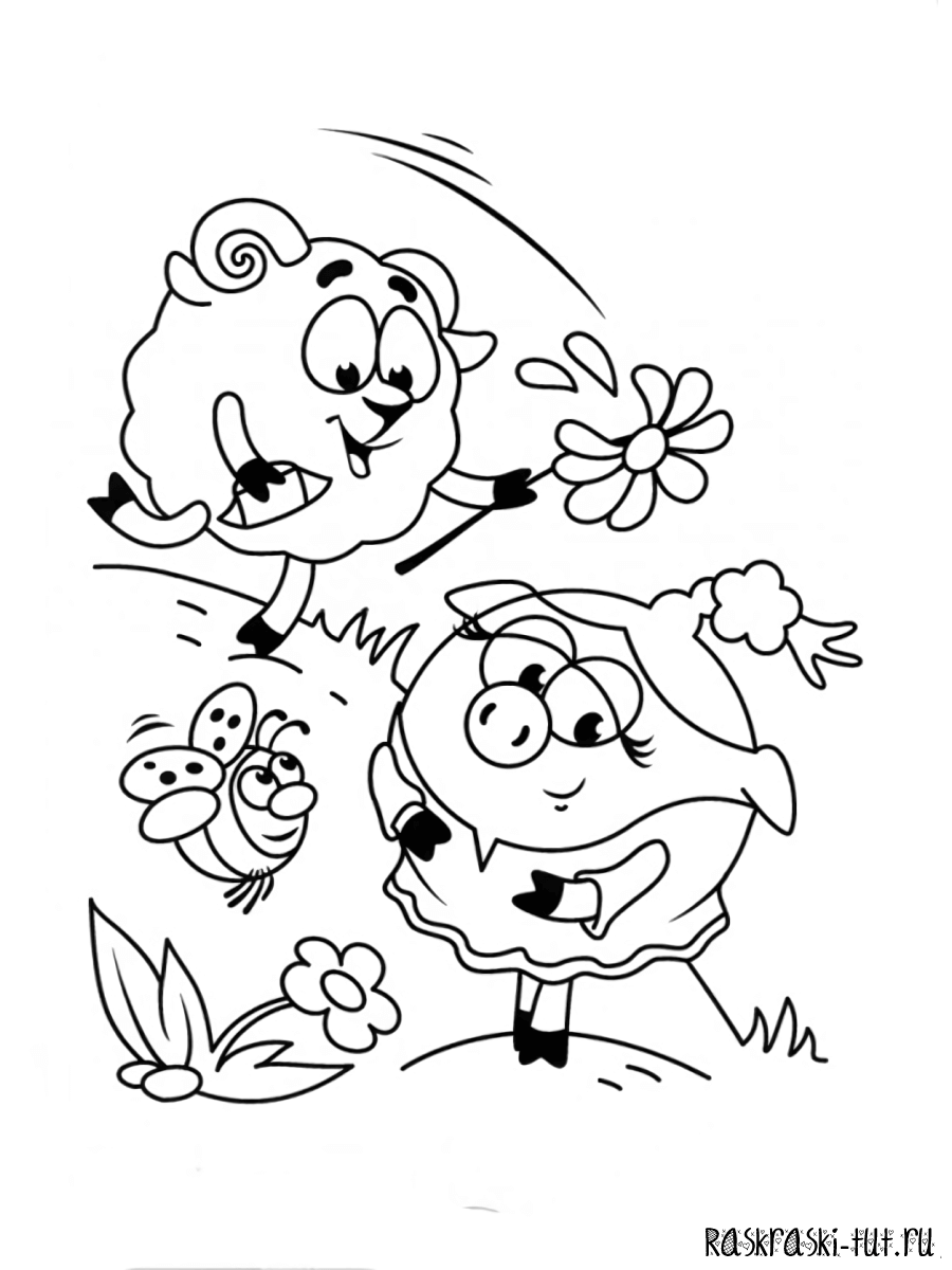 Смешарики трафареты для вырезания