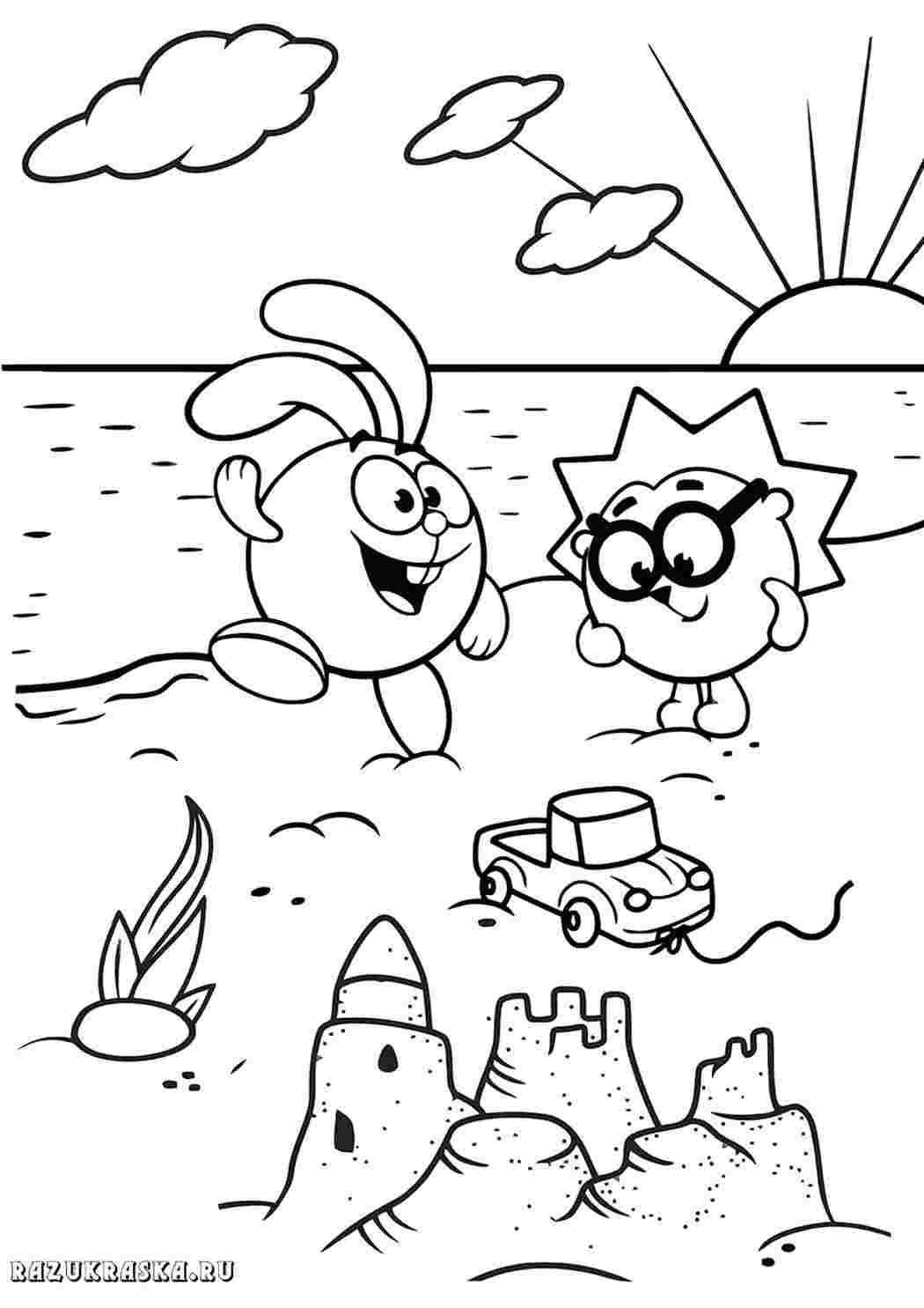 Раскраска «Смешарики»