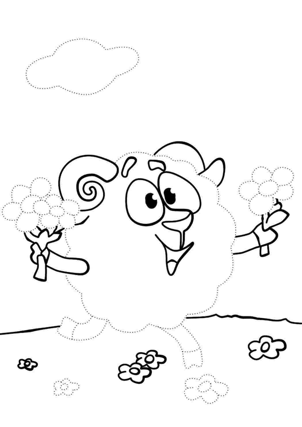 Смешарики Крош и Ежик