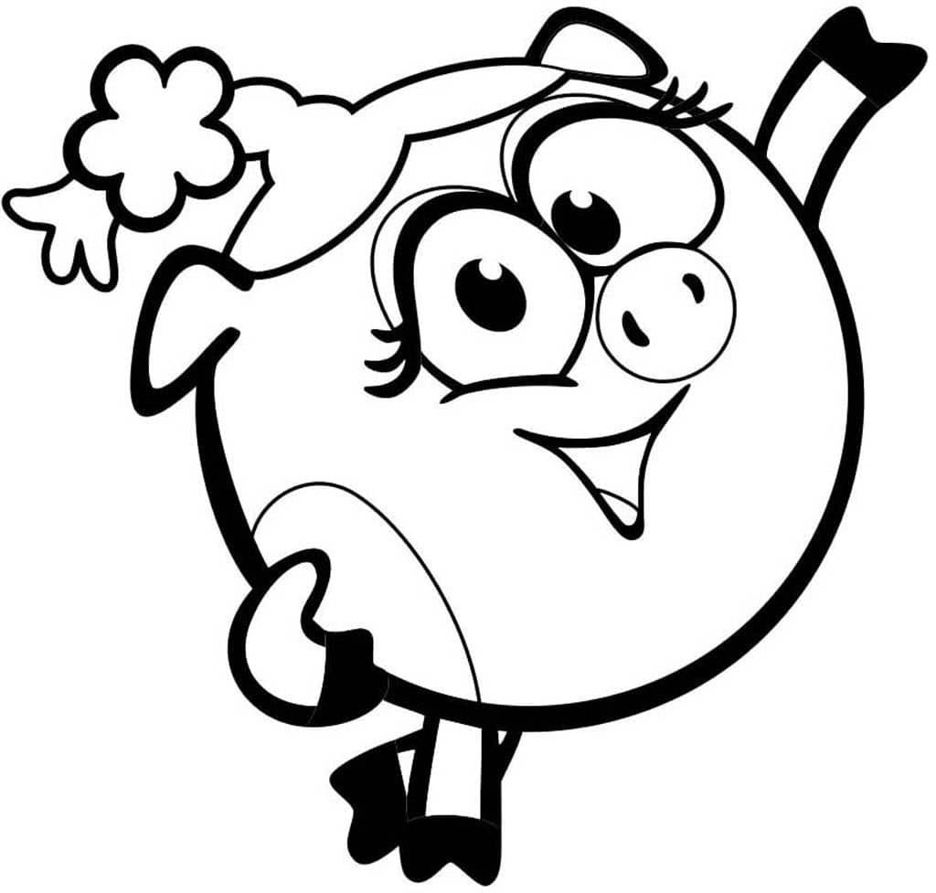 Раскраски для детей Крош и Ежик